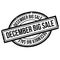 December Big Sale rubber stamp