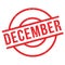 December rubber stamp