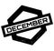 December rubber stamp