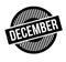 December rubber stamp