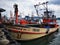 Decemberâ€‹ 15,â€‹ 2019,â€‹ Phuketâ€‹ city, Thailandâ€‹:The fishing boat return to the docking Pier for a load fish