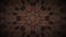 Decent brown dots kalaidoscope 3d illustration dj loop