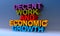 Decent work and economic growth on blue