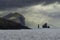 Deception Island, Antarctic mountainous landscape