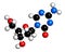 Decibatine drug molecule. 3D rendering.