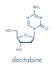 Decibatine drug molecule. Skeletal formula