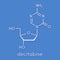 Decibatine drug molecule. Skeletal formula