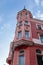 Decin, North Bohemia, Czech Republic, 2 October 2021: National cafe and patisserie, main town Masaryk Square, picturesque street