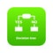 Decision tree icon green