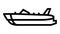 deck boat line icon animation