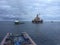 Deck cargo operations at sea