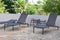 Deck chair. chairs in an ecotourism farm in Brazil, South America