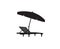 Deck chair umbrella summer beach holiday symbol icon