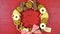 Deck the Halls with Boughs of Chocolate concept Christmas holiday wreath