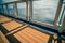 On deck of huge cruise liner ship from seattle to alaska