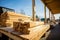 Deck materials, insulation, moulding and millwork, roofing, plywood at a hardware and lumber yard