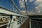 Deck of the Menai Suspension Bridge over between Anglesey and ma