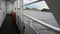 Deck tourist ship to travel on the River Volkhov