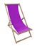 Deckchair isolated - violet