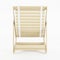 Deckchair over white background.