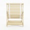 Deckchair over white background.