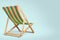 Deckchair on a white background