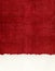 Deckled Paper Edge on Red Cloth