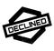 Declined rubber stamp