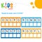 Decode the 5-letter words. Fun logic puzzle activity sheet