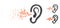 Decomposed Dotted Halftone Listen Icon