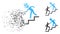 Decomposed Pixelated Halftone Alien Training Help Icon