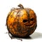 Decomposing Rotten Orange Unhealthy Eating Concept in Spoiled Citrus, Mold Growth, Generative Ai