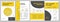 Decontaminate emergency yellow brochure template