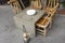 Decor furniture stone table and bamboo chair chinese style for prepare and making tea ceremony, also called the Way of tea