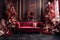 Decorate your Christmas and New Year interiors with glitz and glamor in rich jewel tones.