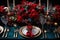 Decorate your Christmas and New Year's table with glitz and glamour, in rich jewel tones.