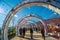 The decorated arch on the main street of Sun World, Fansipan Mountain,Vietnam