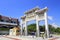 Decorated archway of guanyinshan town