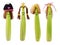 Decorated baby corns with clipping path