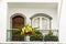 Decorated balcony in Ribeira Grande on Sao Miguel Island, Azores