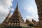 Decorated chedis at the Wat Pho temple in Bangkok