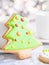 Decorated Christmas gingebread cookies