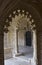 Decorated cloister arches portal