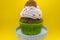 Decorated cupcake - front view