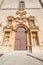 Decorated door of Parish Santa Ana in Penaranda de Duero