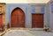 Decorated doors in medina of Fez