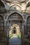 Decorated Entrance, Mesh Work Arches of Jami Mosque Champaner Gujarat India