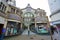 Decorated entrance to shopping arcade