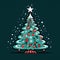 Decorated gold Christmas tree. Christmas angel. unadorned and decorated. Generative Ai