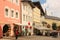 Decorated houses in the old town. Berchtesgaden.Germany